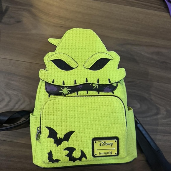Loungefly Disney Lime Green Backpack with Black Details